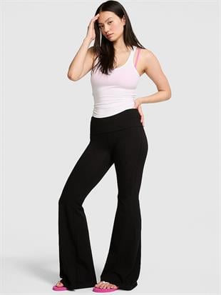 All-Day Cotton™ Beli Katlanabilir Belli Süper İspanyol Paça Tayt