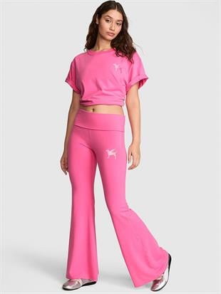 All-Day Cotton™ Beli Katlanabilir Belli Süper İspanyol Paça Tayt