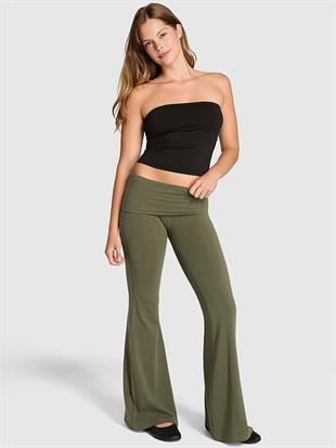 All-Day Cotton™ Beli Katlanabilir Belli Süper İspanyol Paça Tayt