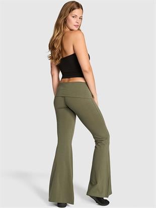All-Day Cotton™ Beli Katlanabilir Belli Süper İspanyol Paça Tayt