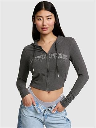 All-Day Fermuarlı Kapüşonlu Sweatshirt