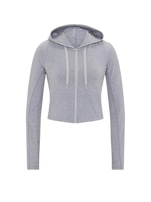 All-Day Fermuarlı Kapüşonlu Sweatshirt