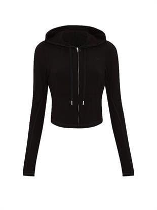 All-Day Fermuarlı Kapüşonlu Sweatshirt