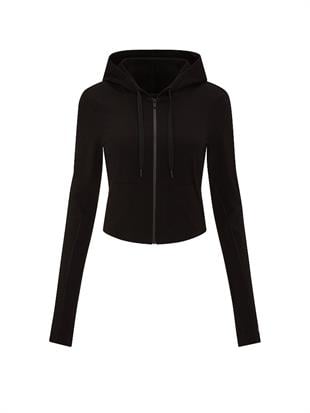 All-Day Fermuarlı Kapüşonlu Sweatshirt