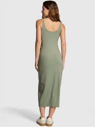 All Day Halter Yaka Midi Elbise