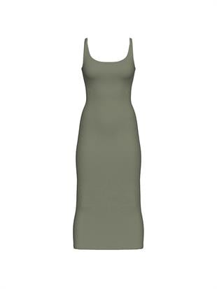 All Day Halter Yaka Midi Elbise
