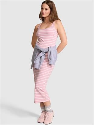 All Day Halter Yaka Midi Elbise