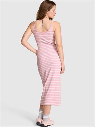 All Day Halter Yaka Midi Elbise