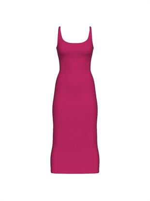 All Day Halter Yaka Midi Elbise