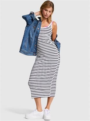 All Day Halter Yaka Midi Elbise