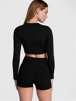 All-Day Pamuklu Beli Katlanabilen Biker Şort