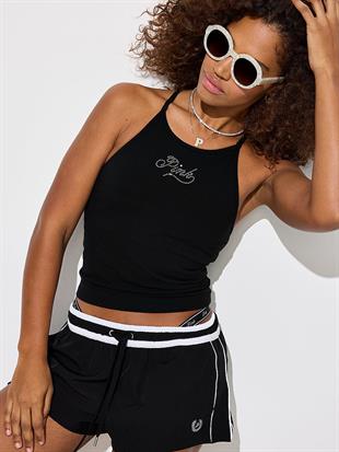 All Day Pamuklu Halter Yaka Üst