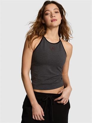 All Day Pamuklu Halter Yaka Üst