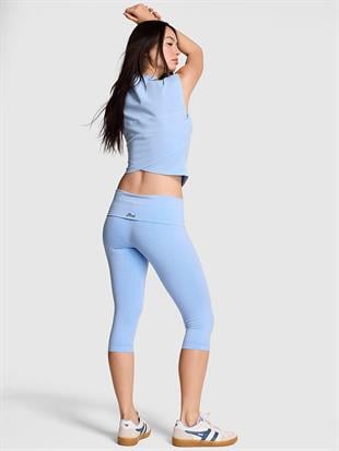 All-Day Pamuklu Katlanabilir Kapri Tayt