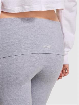 All-Day Pamuklu Katlanabilir Kapri Tayt