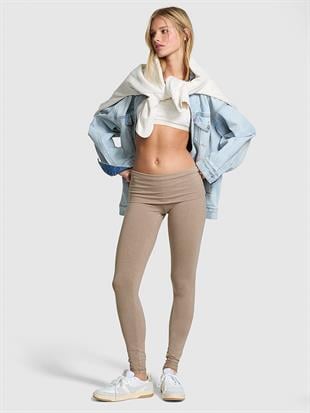 All-Day Pamuklu Katlanabilir Tayt