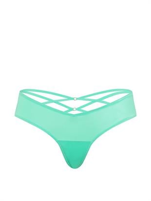 Arkası Askılı Derin Bacak Kesim Cheeky Külot
