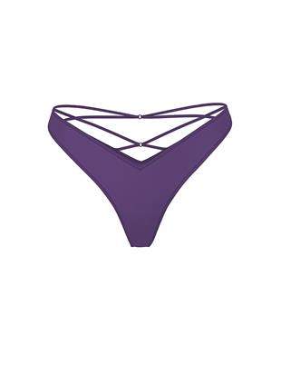Arkası Askılı Derin Bacak Kesim Tanga