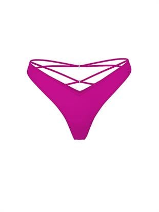 Arkası Askılı Derin Bacak Kesim Tanga