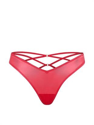 Arkası Askılı Derin Bacak Kesim Tanga