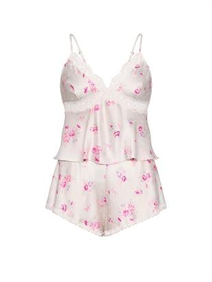 Askılı Bluz ve Şortlu Pijama Takımı