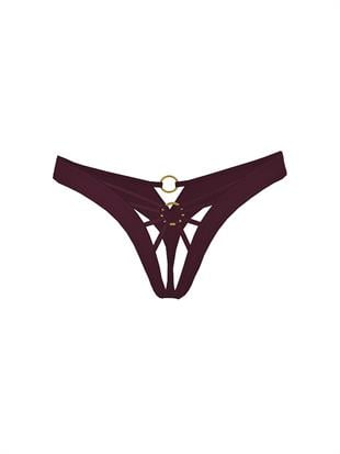 Askılı Crotchless Tanga