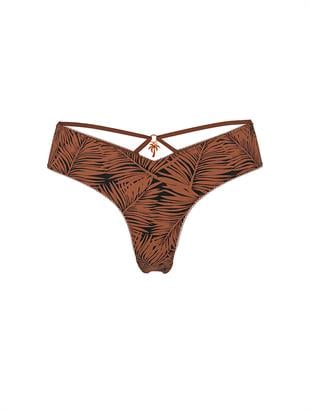 Askılı Derin Bacak Kesim Cheeky Külot