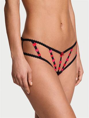 Askılı Kalp İşlemeli Cheeky Külot