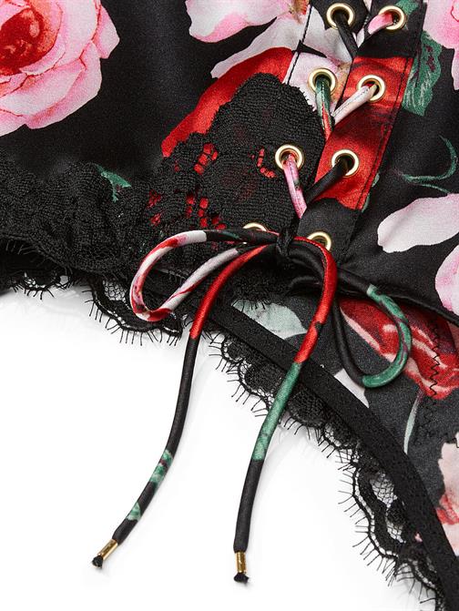 Atelier Victorias Secret Saten Dantel Kenarlı Yüksek Bel Külot