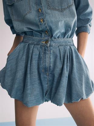 Atelier Victorias Secret X Altuzarra Denim Bloomer Şort