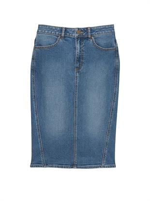 Atelier Victorias Secret X Altuzarra Denim Kalem Etek