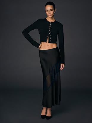 Atelier Victorias Secret X Altuzarra İnce Kopça Detaylı Crop Hırka