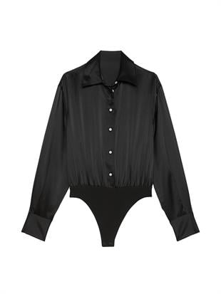 Atelier Victorias Secret X Altuzarra İpek Gömlek Bodysuit