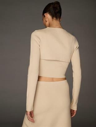 Atelier Victorias Secret X Altuzarra İnce Kopça Detaylı Crop Hırka