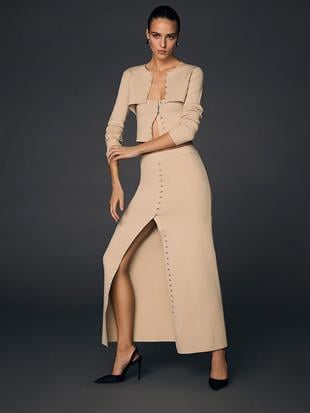 Atelier Victorias Secret X Altuzarra İnce Kopça Detaylı Crop Hırka