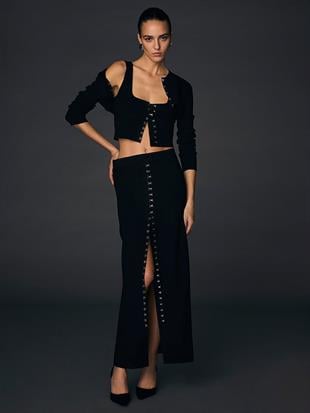 Atelier Victorias Secret X Altuzarra İnce Kopça Detaylı Uzun Etek