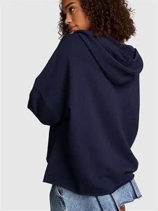 Bağcık Detaylı Kapüşonlu Sweatshirt