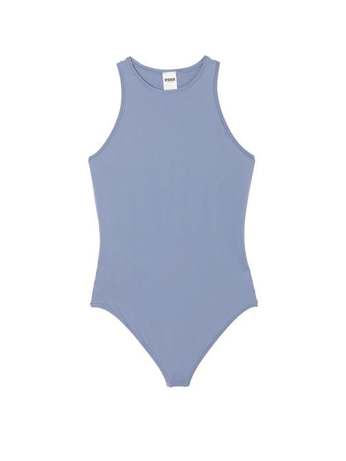 Base Dik Yaka Esnek Bodysuit