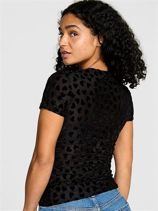 Base Transparan Kısa Kollu Tişört