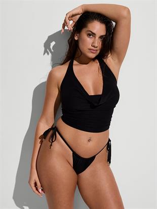 Beachwear Balıkçı Yaka Askılı Bluz