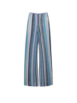 Beachwear Işıltılı Triko Bol Paça Pantolon