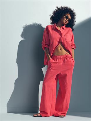 Beachwear Keten Plaj Pantolonu