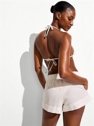Beachwear Keten Şort