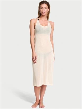 Beachwear Örme Midi Elbise