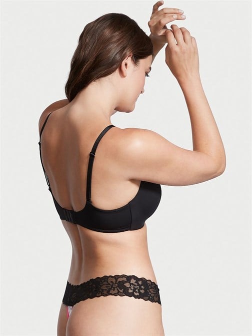 Victorias Secret Bel Kısmı Dantelli Pamuklu Tanga Külot