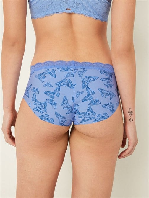 Beli Dantelli Lazer Kesim Hipster Külot