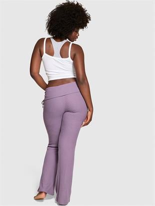 Beli Katlanabilen Waﬄe İspanyol Paça Pantolon