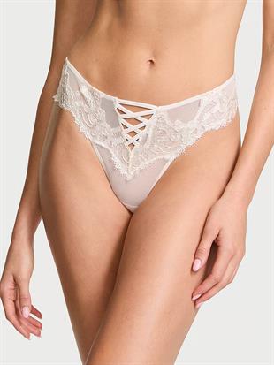 Boho Çiçek İşlemeli Brazilian Külot