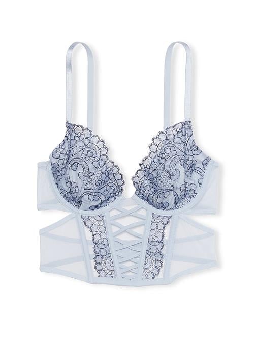Boho Çiçek İşlemeli Demi Büstiyer
