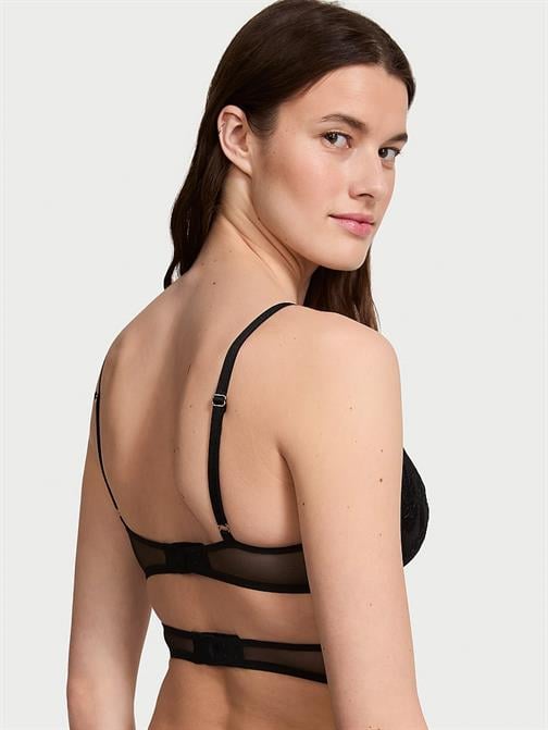 Boho Çiçek İşlemeli Demi Büstiyer